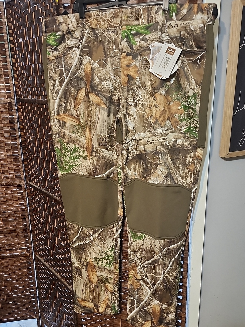 Drake Realtree Camo Hunting Pants in Brown and Green